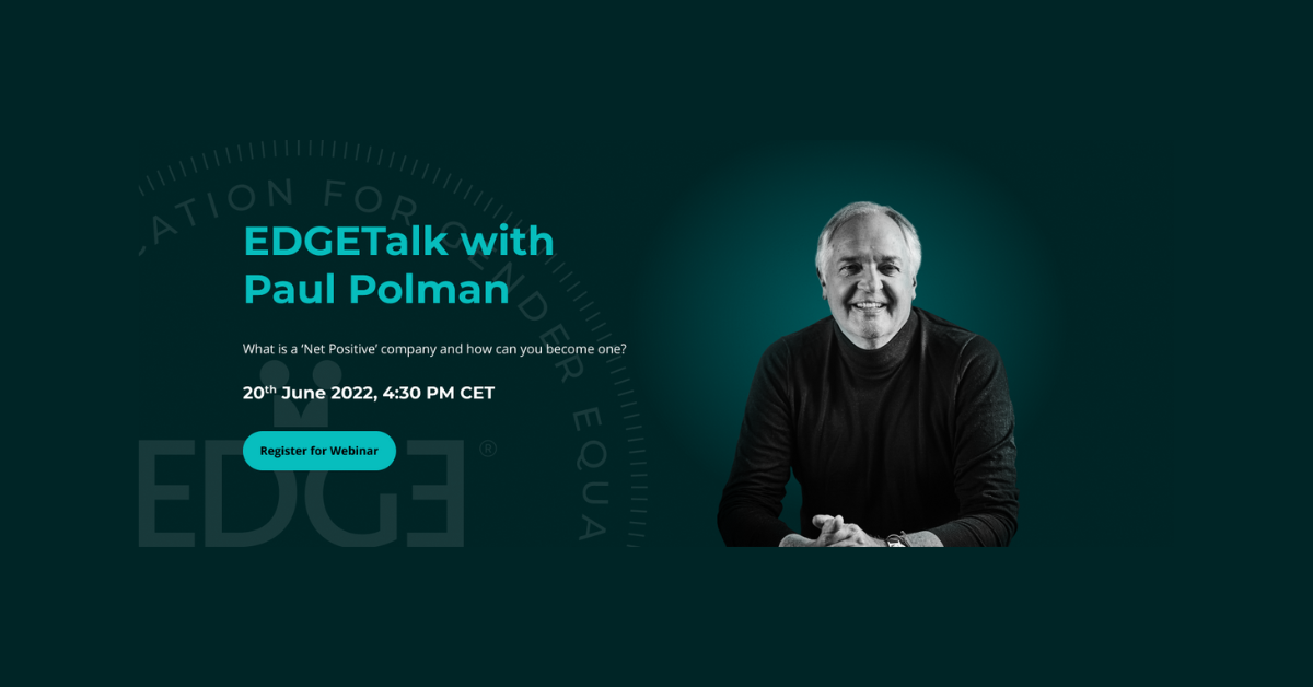 Paul Polman Works to Accelerate Action by Business to Achieve the UN Global Goals, which He Helped Develop. He was the CEO of Unilever from 2009 to 2019, and is the Co-Author of “Net Positive”.